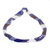 Glass beaded strand necklace, 'Harmonious Elegance in Blue' - Blue and White Glass Beaded Strand Necklace from Guatemala (image 2c) thumbail