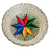 Cesta decorativa de fibras naturales, 'Estrella Artesanal' - Cesta Decorativa Estrella de Colores de Fibra Natural de Guatemala