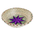Natural fiber decorative basket, 'Artisanal Star in Purple' - Purple Star Natural Fiber Decorative Basket from Guatemala (image 2a) thumbail
