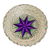 Natural fiber decorative basket, 'Artisanal Star in Purple' - Purple Star Natural Fiber Decorative Basket from Guatemala (image 2b) thumbail
