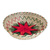 Cesta decorativa de fibras naturales - Cesta Decorativa Fibra Natural Estrella Roja de Guatemala