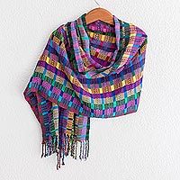 Featured review for Cotton shawl, San Juan Fiesta