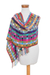 Cotton shawl, 'Festival of Color' - Artisan Crafted Colorful Cotton Shawl from Guatemala (image 2a) thumbail
