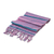 Cotton scarf, 'Pastel Paths' - Bright Pastel Patterned All Cotton Scarf from Guatemala (image 2c) thumbail