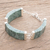 Jade link bracelet, 'Simple Panels in Apple Green' - Apple Green Jade Link Bracelet from Guatemala (image 2) thumbail