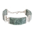 Jade link bracelet, 'Simple Panels in Apple Green' - Apple Green Jade Link Bracelet from Guatemala thumbail
