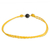 Jade anklet, 'Boho Rope in Yellow' - Jade Anklet with Adjustable Yellow Cord from Guatemala (image 2c) thumbail