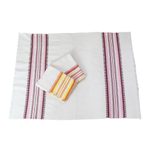 Cotton dish towels, 'Warm Colors' (set of 3) - Set of 3 Handwoven Guatemalan Cotton Dish Towels