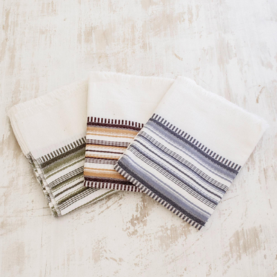 Cotton dish towels, Earth Colors (set of 3)