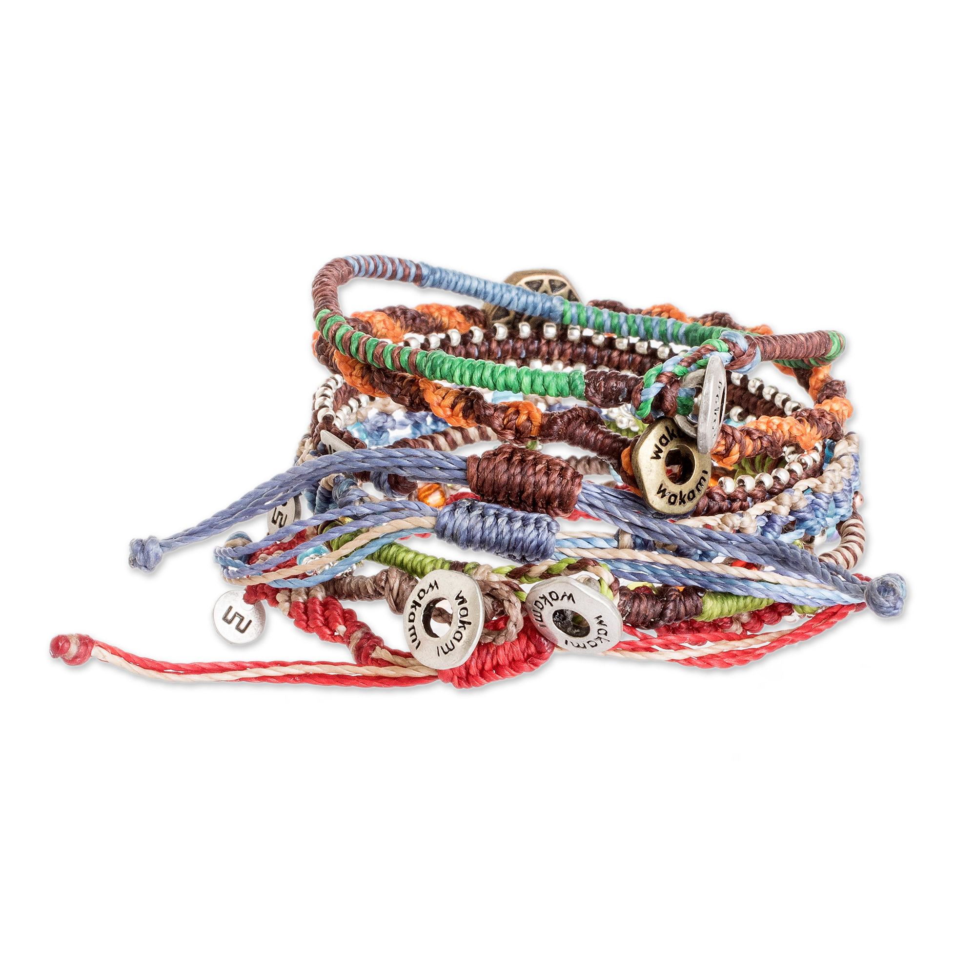 UNICEF Market | Colorful Glass Beaded Macrame Bracelets (Set of 7 ...