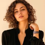 Lapis lazuli and leather bracelets, 'Rugged Vibes' (set of 4) - Lapis Lazuli and Leather Bracelets from Guatemala (Set of 4)