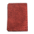 Leather passport wallet, 'Intricate Veins in Chili' - Russet and Chili Leather Passport Wallet from El Salvador (image 2b) thumbail