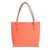 Bonded leather shoulder bag, 'Sublime Elegance in Peach' - Bonded Leather Shoulder Bag in Solid Peach from El Salvador (image 2a) thumbail