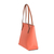Bonded leather shoulder bag, 'Sublime Style in Peach' - Bonded Leather Shoulder Bag in Peach from El Salvador (image 2b) thumbail
