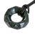 Jade pendant necklace, 'Dark Green Ancestral Treasure' - Faceted Dark Green Jade Pendant Necklace from Guatemala (image 2c) thumbail