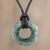 Jade pendant necklace, 'Green Ancestral Treasure' - Faceted Green Jade Pendant Necklace from Guatemala thumbail