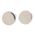 Sterling silver stud earrings, 'Moonlight Simplicity' - High-Polish Round Sterling Silver Stud Earrings thumbail