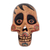 Wood mask, 'Afterlife Friend' - Pinewood Grinning Skull Mask Crafted in Guatemala (image 2a) thumbail