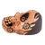 Wood mask, 'Afterlife Friend' - Pinewood Grinning Skull Mask Crafted in Guatemala (image 2c) thumbail