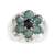 Jade cocktail ring, 'Antique Garden' - Green and Black Jade Cocktail Ring from Guatemala (image 2a) thumbail