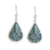 Jade dangle earrings, 'Green Dimensional Drops' - Drop-Shaped Green Jade Dangle Earrings from Guatemala thumbail