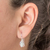 Jade drop earrings, 'Apple Green Calla Lilies' - Jade and Silver Floral Drop Earrings from Guatemala (image 2c) thumbail