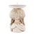 Ceramic candleholder, 'Woman from Cabañas' - White Ceramic Salvadoran Woman Candleholder