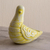 Terracotta flower pot, 'Canary Song' - Handcrafted Ceramic Canary Flower Pot from El Salvador thumbail