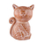 Maceta de terracota - Maceta gato de cerámica artesanal salvadoreña