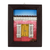 Wood diorama, 'Nostalgia' - Framed Wood Low Relief Red Country House Diorama