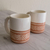Ceramic mugs, 'Tazumal Arrows' (pair) - Hand Crafted Ceramic Mugs with Arrow Motif (Pair) thumbail
