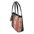 Handwoven cotton and faux leather shoulder bag, 'Feminine Subtlety in Red' - Black Faux Leather and Woven Cotton Shoulder Bag (image 2c) thumbail