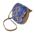 Handwoven cotton and faux suede sling, 'Feminine Subtlety in Blue' - Blue and Beige Cotton Sling Bag from Guatemala (image 2b) thumbail