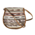 Handwoven cotton and faux suede sling, 'Sweet Spring' - Striped Pattern Hand Woven Cotton Sling Bag (image 2c) thumbail