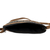 Cotton and faux suede sling, 'Sweet Journey in Black' - Patterned Cotton Sling Bag with Faux Suede (image 2d) thumbail