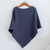 Cotton poncho, 'Cool Breeze' - Lightweight Blue Cotton Poncho From Guatemala (image 2) thumbail
