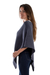 Cotton poncho, 'Cool Breeze' - Lightweight Blue Cotton Poncho From Guatemala