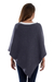 Cotton poncho, 'Cool Breeze' - Lightweight Blue Cotton Poncho From Guatemala (image 2c) thumbail