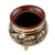 Dekorative Vase aus Keramik, 'Chorotega-Botschaft'. - Handgefertigte dekorative Keramikvase im prähispanischen Stil