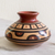 Ceramic decorative vase, 'Time and History' - Handcrafted Pre-Hispanic Style Decorative Ceramic Vase thumbail