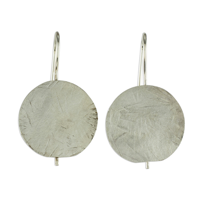 Pendientes colgantes de plata de ley - Aretes colgantes geométricos de plata esterlina costarricense