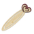 Recycled teak wood bookmark, 'Happy Heartbeats' - Handcrafted Heart Theme Recycled Teak Bookmark (image 2a) thumbail