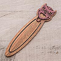 Featured review for Recycled teak wood bookmark, Wisdom of the Owl