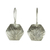 Ohrhänger aus Sterlingsilber - Sechseckige Ohrringe aus Sterlingsilber mit lavaähnlichen Texturen