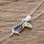 Enameled sterling silver pendant necklace, 'Colorful Toucan' - Enameled Sterling Silver Costa Rican Toucan Pendant Necklace (image 2b) thumbail