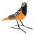 Ceramic figurine, 'Baltimore Oriole' - Handcrafted Posable Ceramic Baltimore Oriole Figurine (image 2a) thumbail