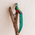Ceramic figurine, 'Resplendent Quetzal' - Guatemala Handcrafted Ceramic Quetzal Bird Figurine (image 2) thumbail