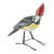 Ceramic figurine, 'Helmeted Woodpecker' - Handcrafted Posable Ceramic Helmeted Woodpecker Figurine thumbail