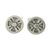 Sterling silver stud earrings, 'Flower of the Maya' - Stylized Flower Sterling Silver Stud Earrings thumbail