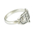 Sterling silver cocktail ring, 'Fatima's Hand' - Sterling Silver Heart Hamsa Hand of Fatima Ring (image 2c) thumbail